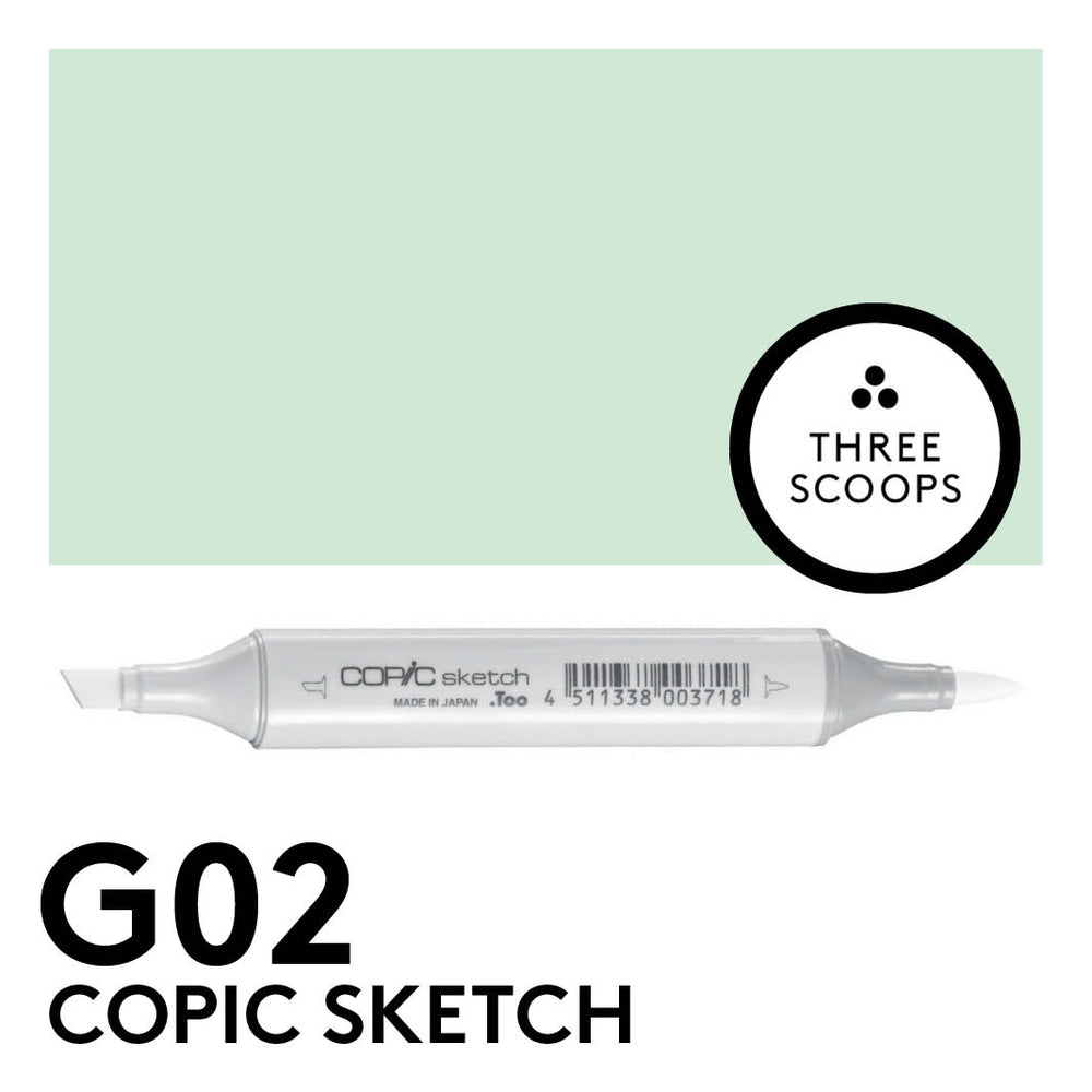 Copic Sketch G02 - Spectrum Green – Three Scoops Design